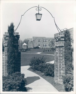 1940 Photo Colonial Housing Light Brick Bushes Yard ...
