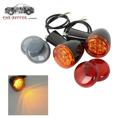 Rear LED Turn Signals Light Bracket Fit For Harley Sportster XL 883 1200 1992-22 - Picture 1 of 10