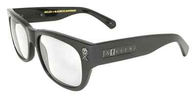 NEW Black Flys Sunglasses SULLEN FLY 2 SHINY BLACK CLEAR READER LENS LIMITED