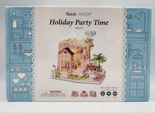 Rolife HOLIDAY PARTY TIME  DIY Mini Dollhouse Kit DG153 (New | NIB | Sealed)