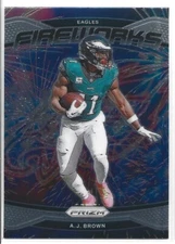 2024 Panini Prizm - A.J. Brown #13 * Fireworks 🏈 Philadelphi EAGLES