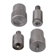 4PCS Hand Press Snap Molds Snap Pressing Sets 831 Snap Button Metal Silver