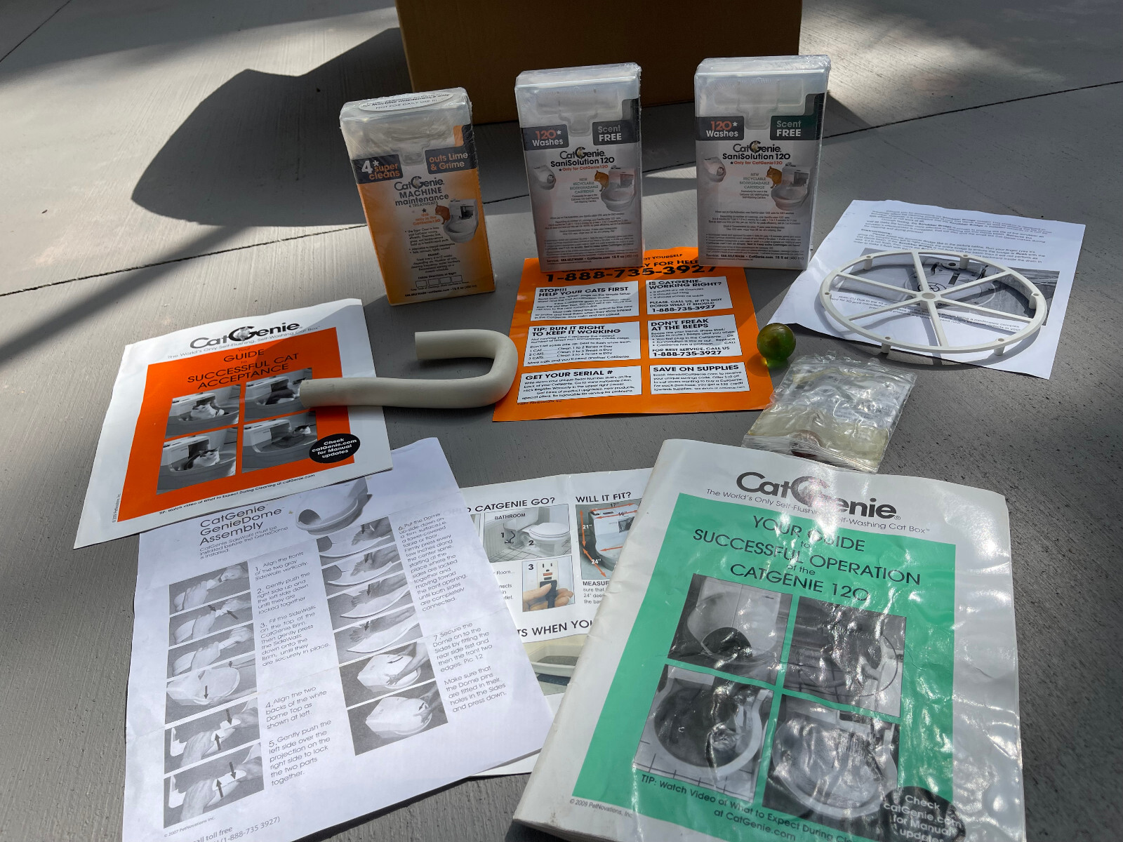 CatGenie 120 Self Washing Self Flushing Cat Litter Box Used eBay