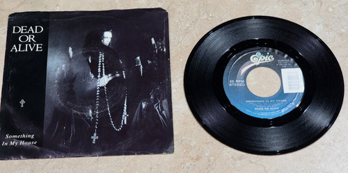 Dead or Alive Something In My House DJ Hit That Button 45 RPM Record CBS