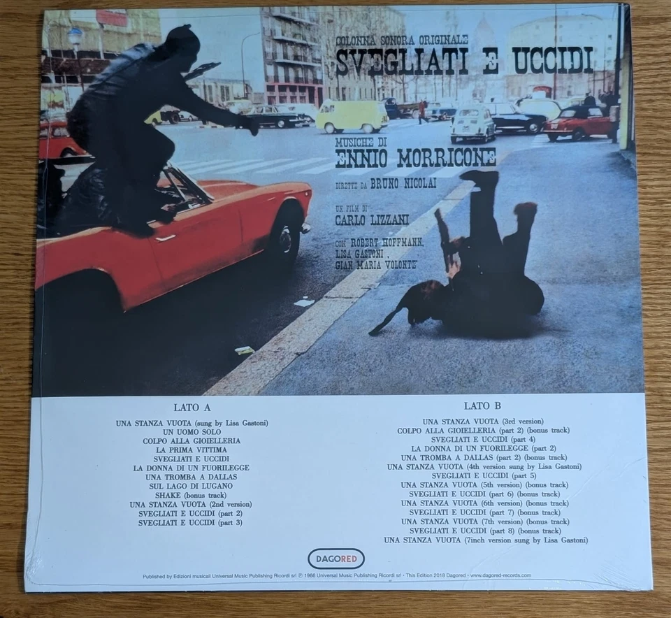 ENNIO MORRICONE – SVEGLIATI E UCCIDI - LIMITED /500 VINYL LP - RED 253 - CB - Image 2 of 2