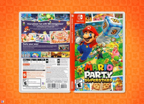 Mario Party Superstars Cover Art: inserto di ricambio e custodia per Nintendo Switch - Foto 1 di 3