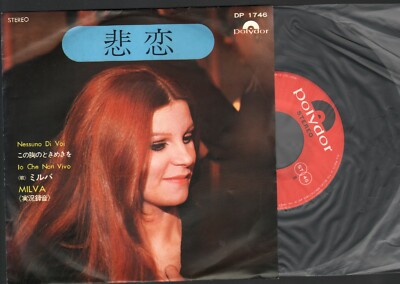 MILVA LIVE NESSUNO DI VOI-IO CHE NON VIVO SANREMO 65-66 -JAPAN con inserto