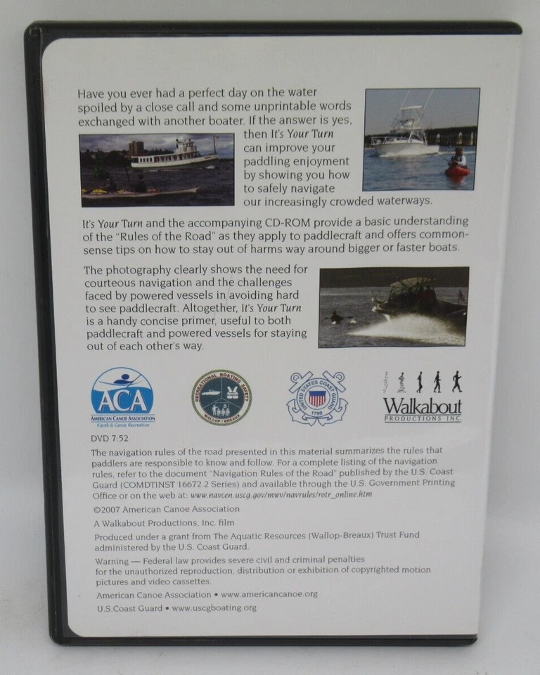 IT'S YOUR TURN: DEFENSIVE BOATING PRIMER 2-DISC DVD/CD-ROM SET, PADDLECRAFT TIPS - Image 2 of 2