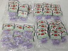Bulk Wholesale Lot 96 Darice Purple Miniature 1" Flocked Banzai Bear Teddy Bears