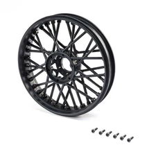 Losi 46000 Front Wheel Set, Black: PM-MX