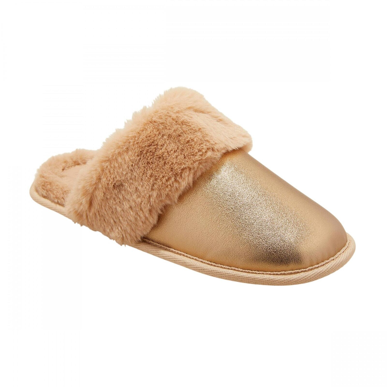 PANTOFOLA D’ORO Auden Ciabatte Donna Oro Casa Taglia M 7 8 Sposa Mamma Moglie Regalo Compleanno