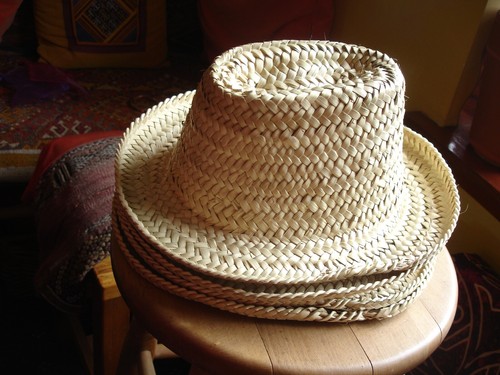Marokkanischer Arobia Kinder OVAL Stroh Raffia Sonnenhut - Bild 7 von 8