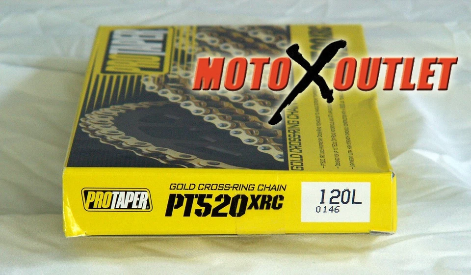 Pro Taper 520 XRC X Ring Chain 120 Link Protaper Gold O-Ring Dirt Bike 023107 - Image 3 of 4