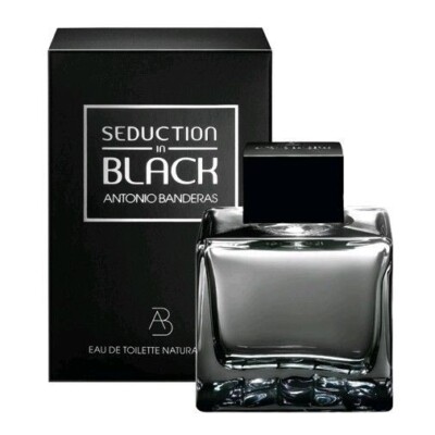 Seduction in Black for Men 6.8 oz. (200ml) Eau de Toilette Meby Antonio Banderas