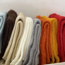 5Pairs Wool Thick Crew Thick Fuzzy Calf Color Boots Boot Solid Warm Women Socks 
