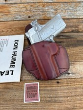 Vintage Don Hume H721 Brown Leather Open Top Holster For Colt Officers 1911
