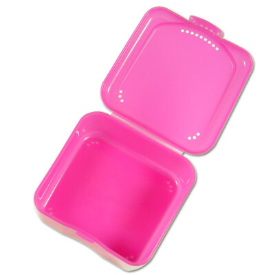 Zahnspangendose Spangendose Spangenbox Mundschutz Dose Buchsteiner pink rosa