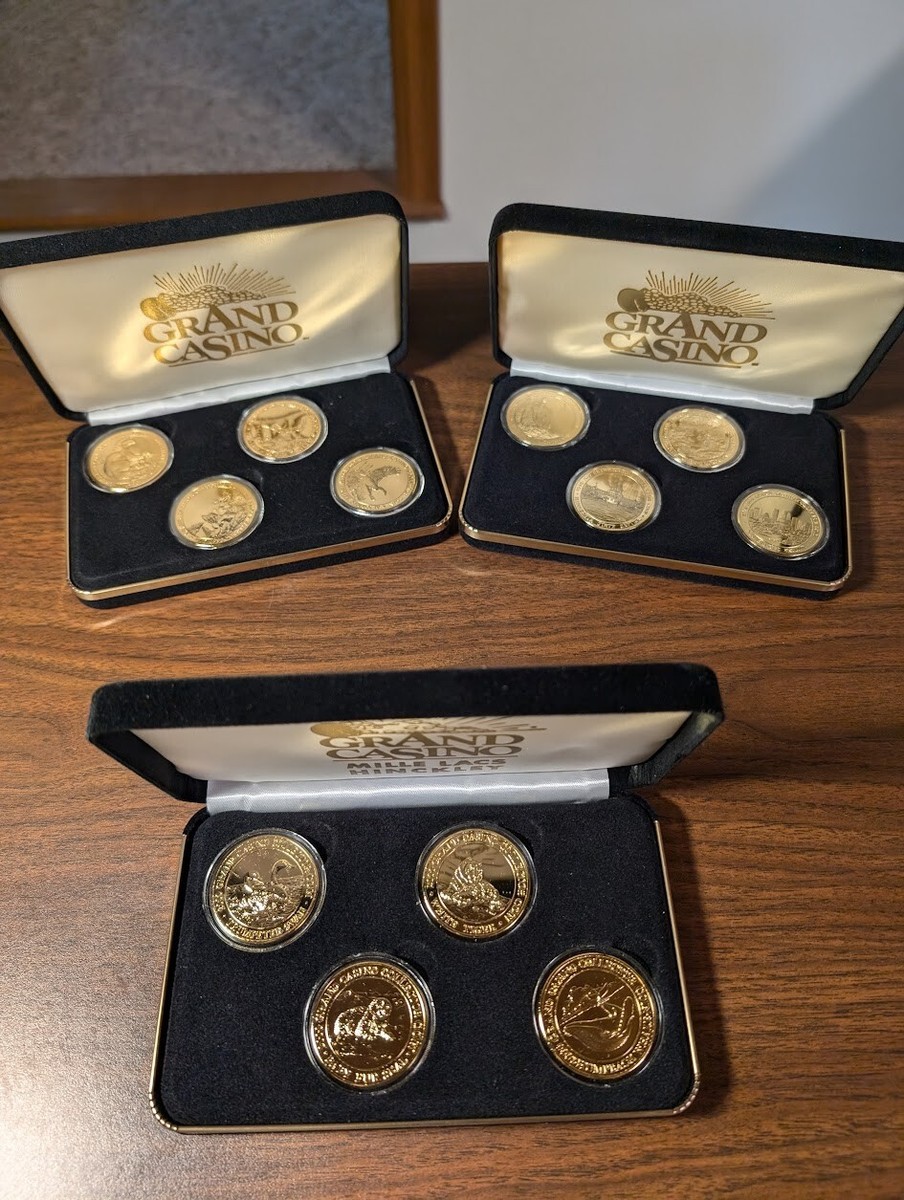 Grand Casino 1998, 1999 & 2000 Minnesota gold plated coin sets | eBay