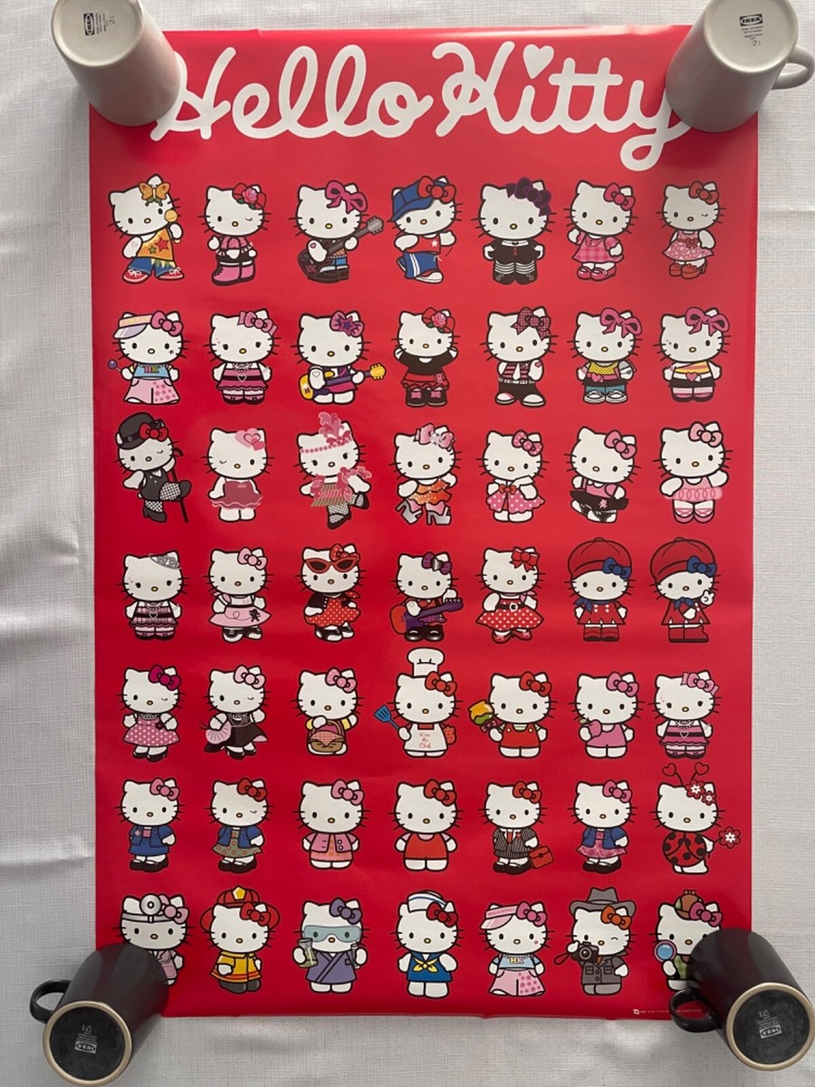 HELLO KITTY, AUTHENTIC LICENSED SANRIO 2010 POSTER | eBay