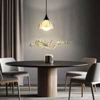 HäNgeleuchte Pendellampe HäNgelampe Wohnzimmerleuchte Glaskugel Rauch H 120 Cm