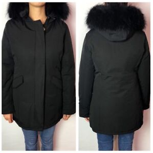 Damen Winter W Collection Xxl Echt Fell Jacke Mantel Schwarz Natur Kapuze Neu Ebay