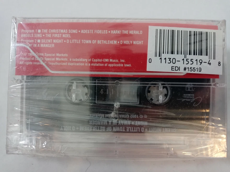 Best Loved Christmas Songs NAT KING COLE Vtg Cassette Tape - Image 2 of 2