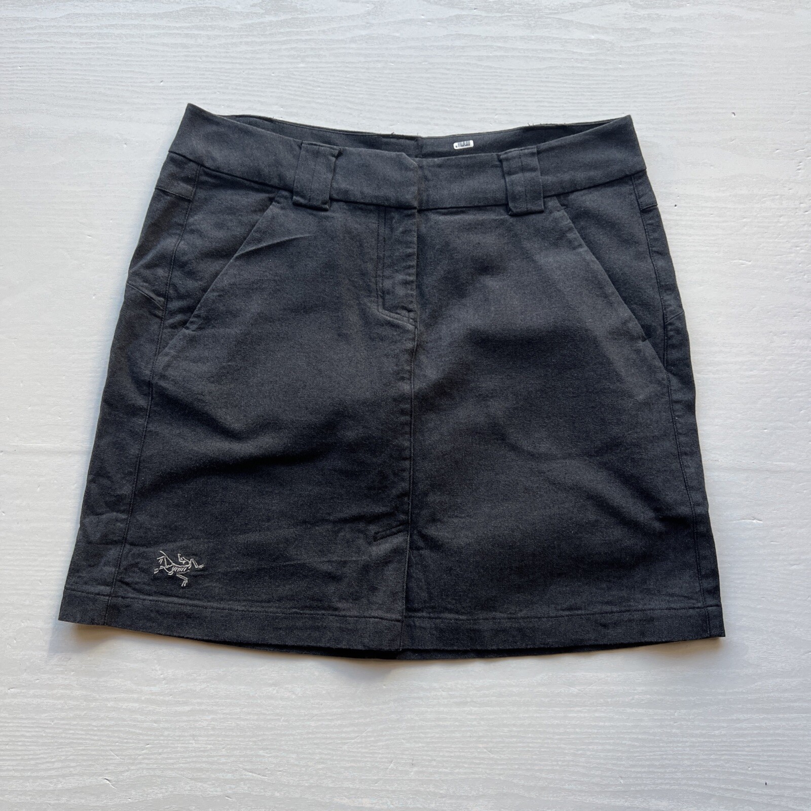 ARC'TERYX Arcteryx Reia gonna donna 8 misto lana antracite spacco davanti