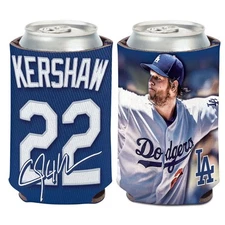 CLAYTON KERSHAW #22 LOS ANGELES DODGERS 2 SIDED DESIGN CAN HOLDER NEW WINCRAFT