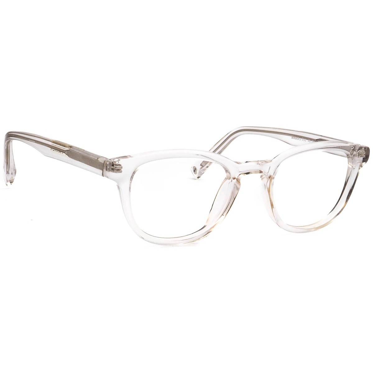 Warby Parker Eyeglasses Anders 500 Crystal Clear Panto Frame 48