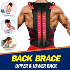 Weight Lift Lumbar Lower Back Waist Support Belt Brace Suspender Work Men Women