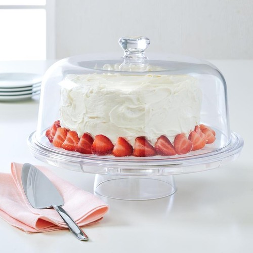 Acrylic Multi-functional 5 in 1 Cake Dome Shatter & Odor Resistant for Everyday - Picture 4 of 8