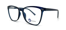NEW MODERN OPTICAL APPOINT BLUE UNISEX AUTHENTIC EYEGLASSES FRAMES 55-17-140