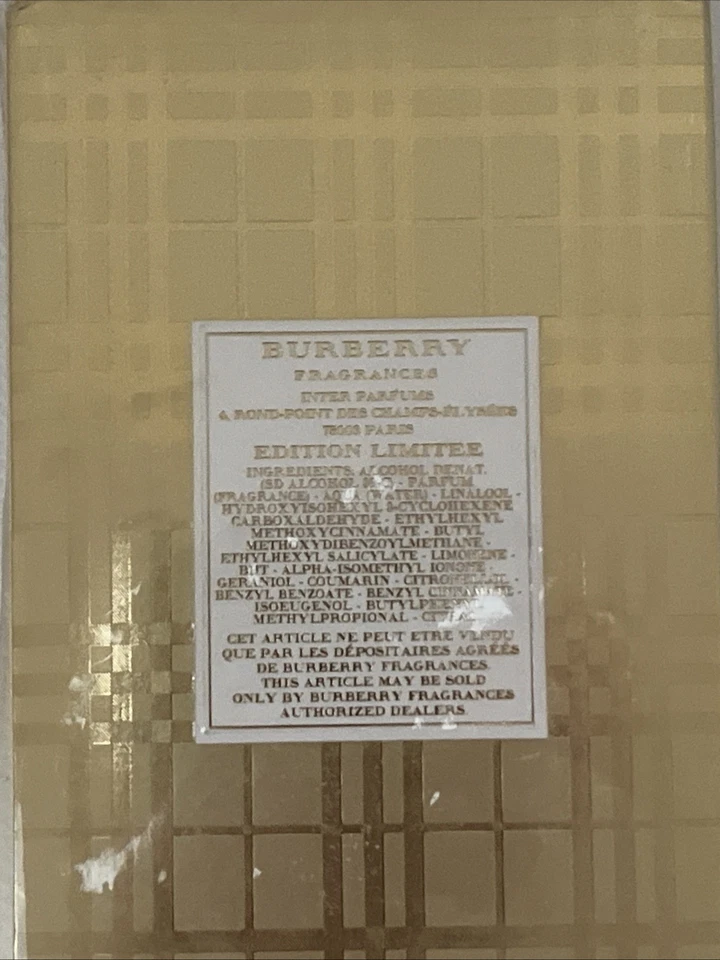 Burberry Brit Oro EDP Para Mujer 3.3 OZ/100 ml Nuevo en Caja Perfume De Colección Nuevo Sellado Foto 4 de 4