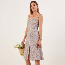 Reformation Persimmon Dress, Dolores floral print, Size 8