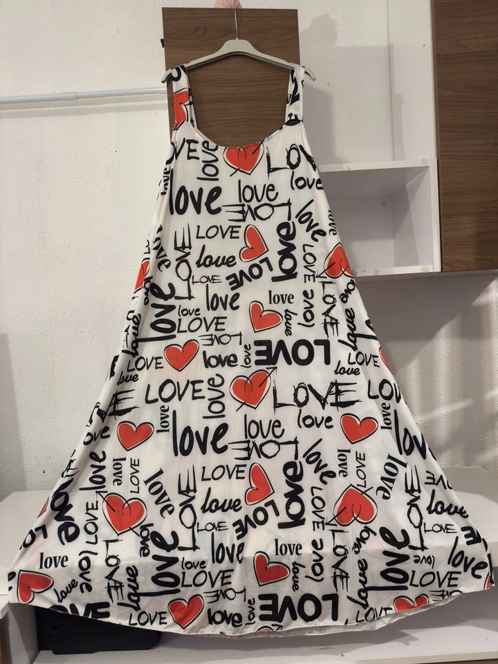 Vestido Maxi Playero "Love" con Estampado de Personaje y Bolsillos - Imagen 3 de 4