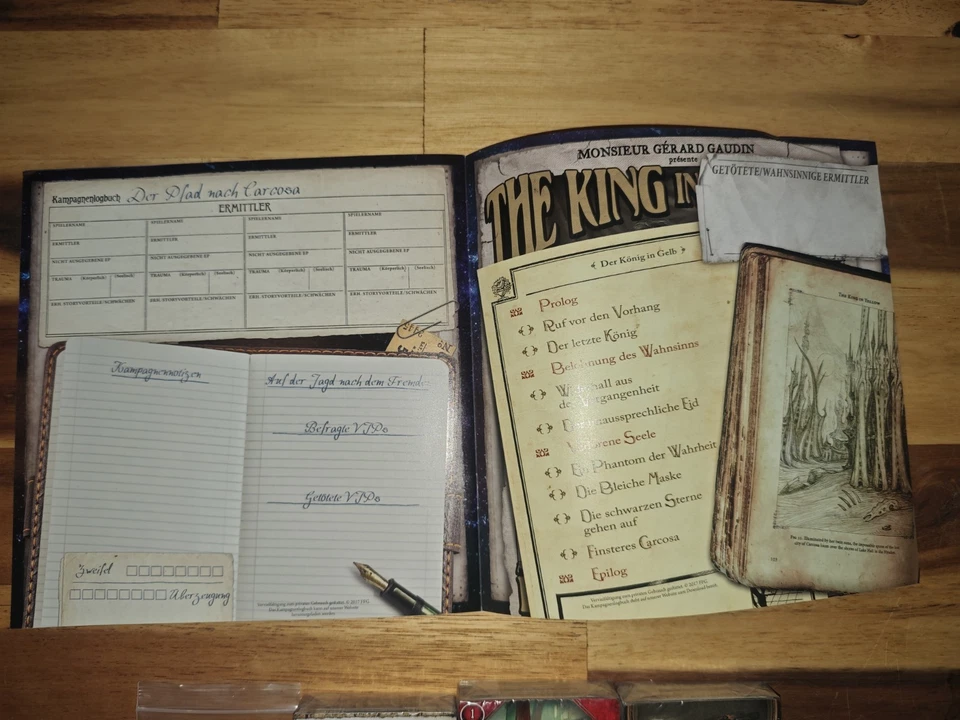 Arkham Horror LCG Der Pfad Nach Carcosa kompletter Zyklus Deutsch - Bild 2 von 2