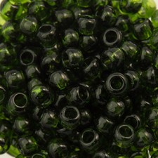 8/0 TOHO ROUND Transparent Olivine Seed Bead 8g 