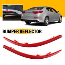 Pair For Kia Optima 2014-2015 Red Lens Rear Bumper Lower Reflector Lights Trim E
