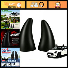 Funny Car Stickers - 3d Devil Horns Snail Tentacle Decor Anti-collision Prote