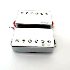 EMG 57/66 Active Humbucker Pickup Set Bridge & Neck Brushed silver color