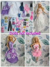 Lot 100+ Pieces Barbie & Friends Clothes Accessories Shoes Veil Dresses Wedding