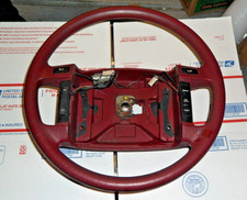 1991 1992 1993 Ford Mustang Gt Lx Factory Red Steering Wheel W Cruise Buttons