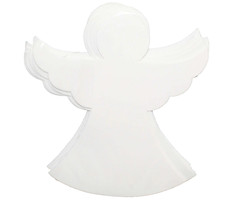 New 12pc White Angel Foam Shapes Crafters Square SCbxUM