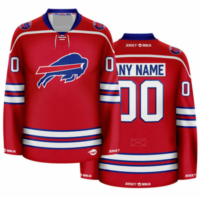 Buffalo Bill Red Hockey Jersey Fullsize S-5Xl