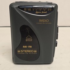 Lenoxx Sound Cassette Player Gray AM FM Stereo Radio Model 9190 - NEW BELT 