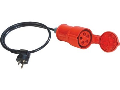 BENNING 44122 Messadapter  für 3-phasige Verbraucher passiv 16 A CEE-Schutzkonta