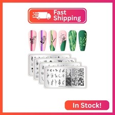 BORN PRETTY Stamping Temeplates Nail Art Stamping Plates Flower Leaves Theme Nai