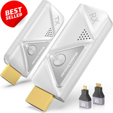 Wireless HDMI Transmitter Receiver 328Ft Extender 4K Decode 1080P Plug Play - US