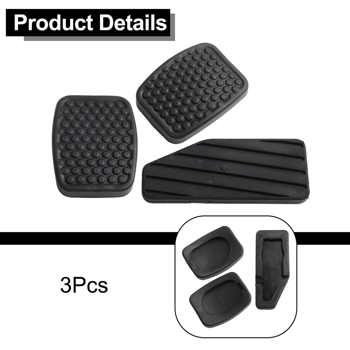 3-teiliges Gummi-Pedal-Set Für Suzuki Swift - Inkl. Bremse, Gas Und Kupplung | Direkter Einbau