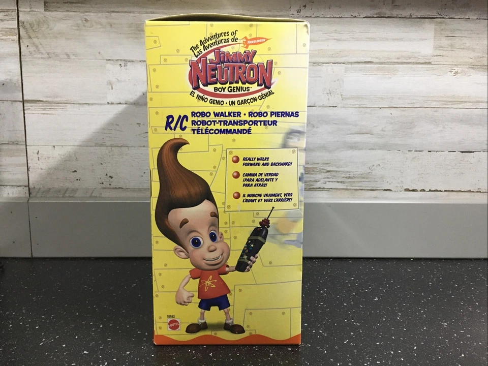 Nickelodeon Jimmy Neutron R/C Robo Walker Open Box with Remote 2002 Mattel - Image 4 of 4